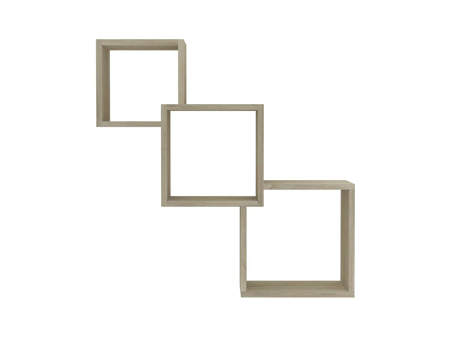 Étagères murales cubiques Chêne sonoma 84,5x15x27