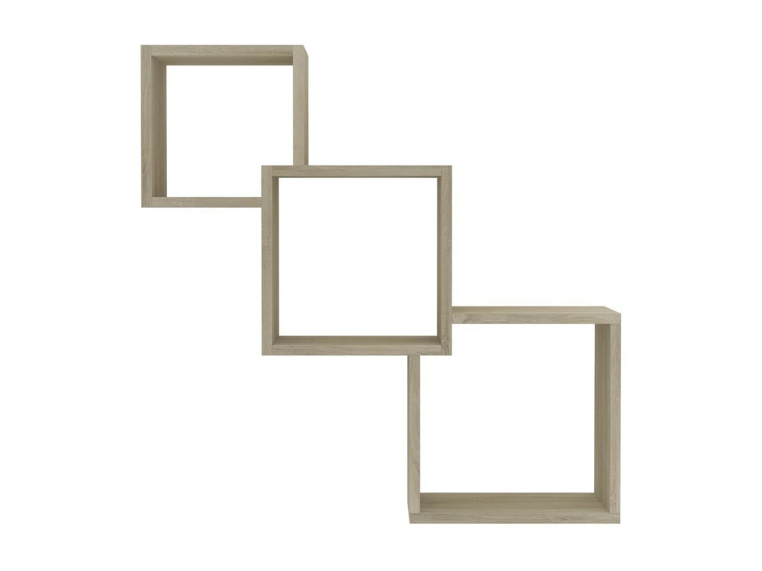 Étagères murales cubiques Chêne sonoma 84,5x15x27