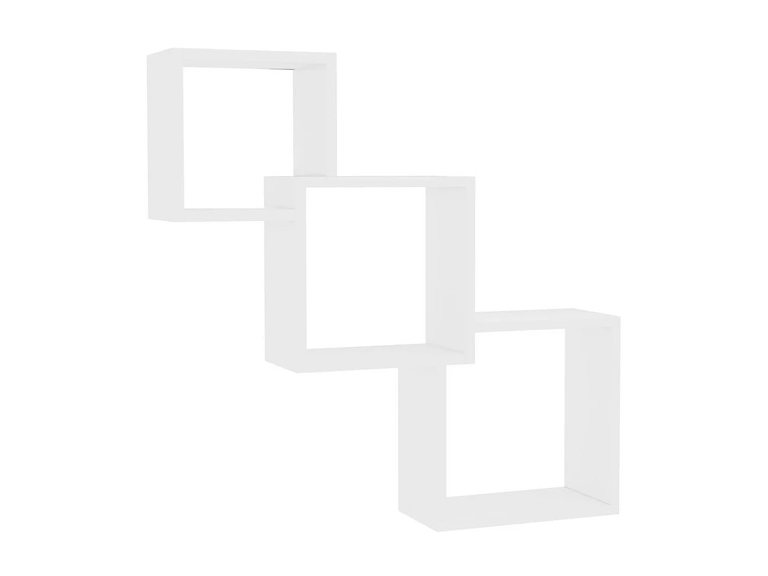Étagères murales cubiques Blanc 84,5 x 15x27