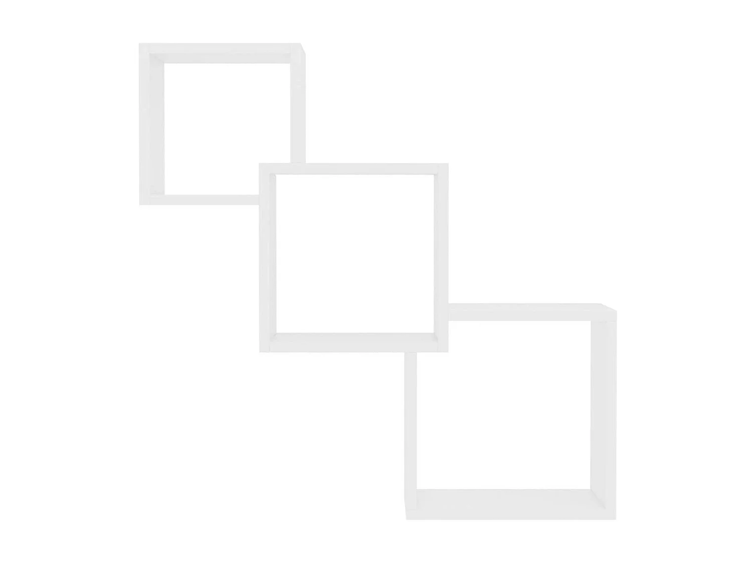 Étagères murales cubiques Blanc 84,5 x 15x27