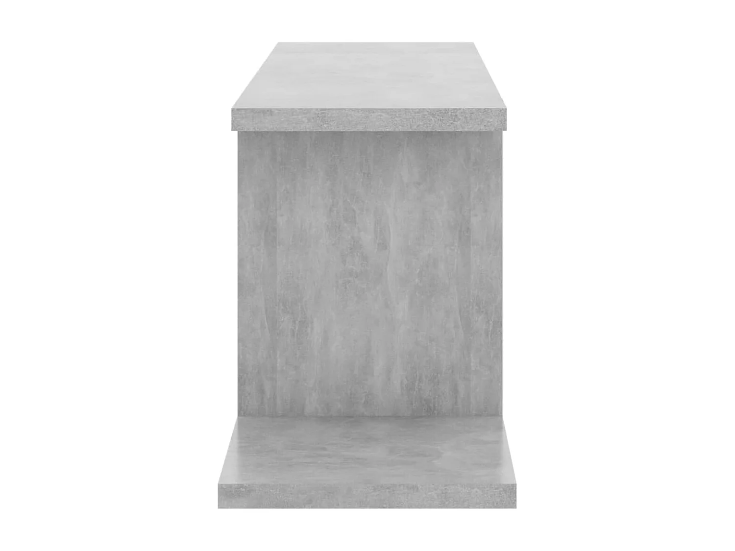 Étagère TV murale Gris béton 125x18x23