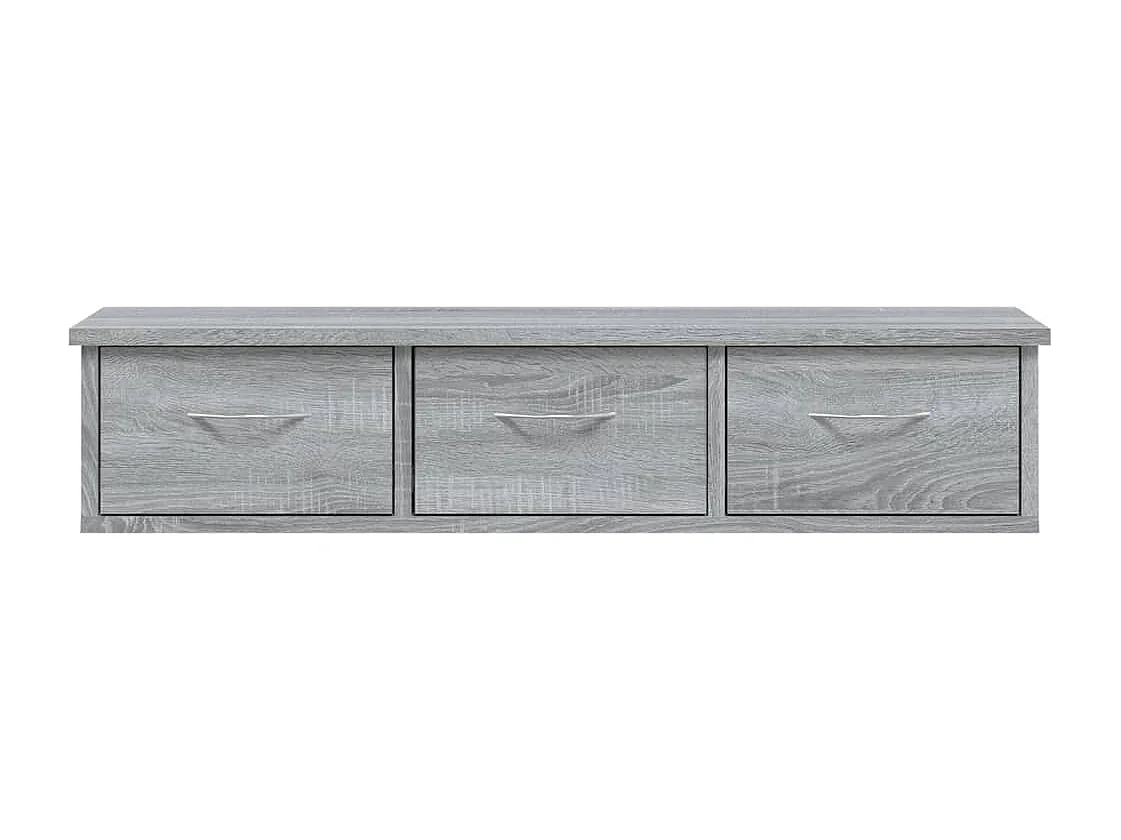 Armoire murale Sonoma gris 88x26x18,5 Bois d'ingénierie