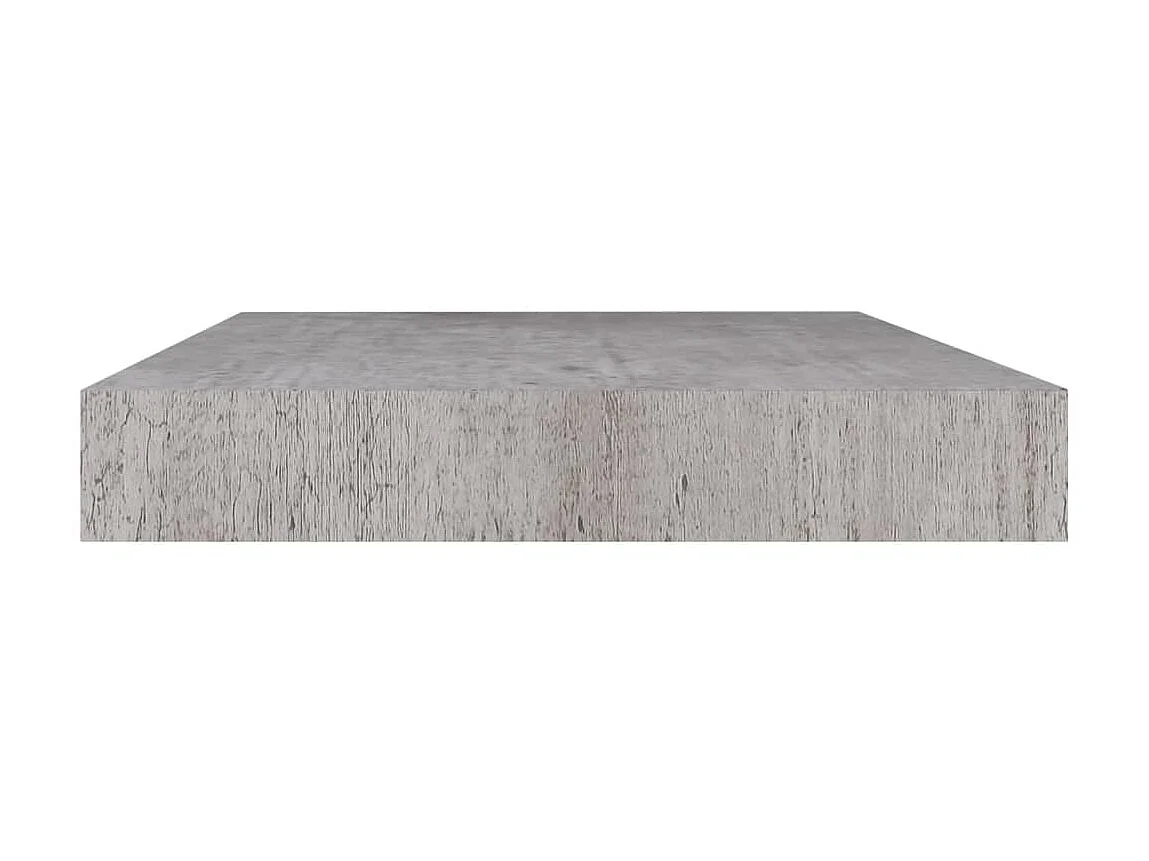 Étagère murale flottante Gris béton 50x23x3,8 MDF