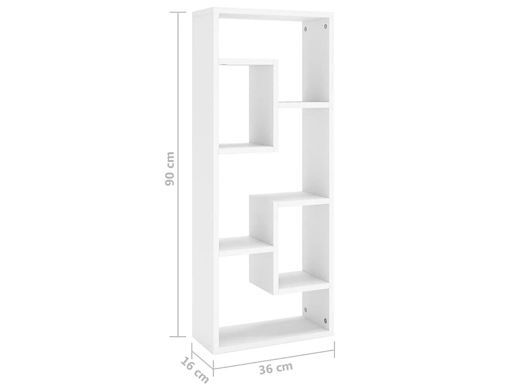 Étagère murale Blanc 36x16x90