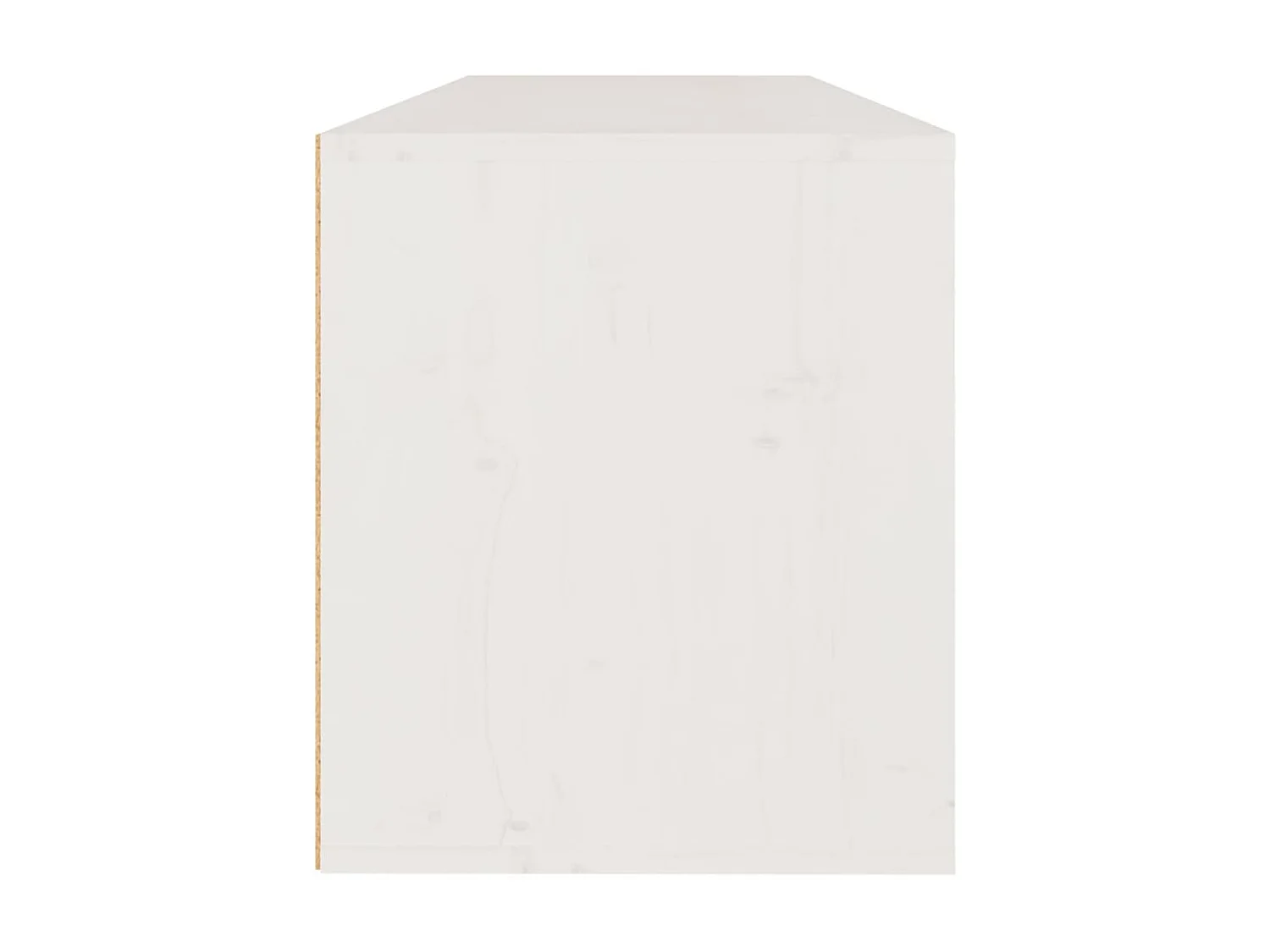Armoire murale Blanc 100x30x35 Bois de pin massif