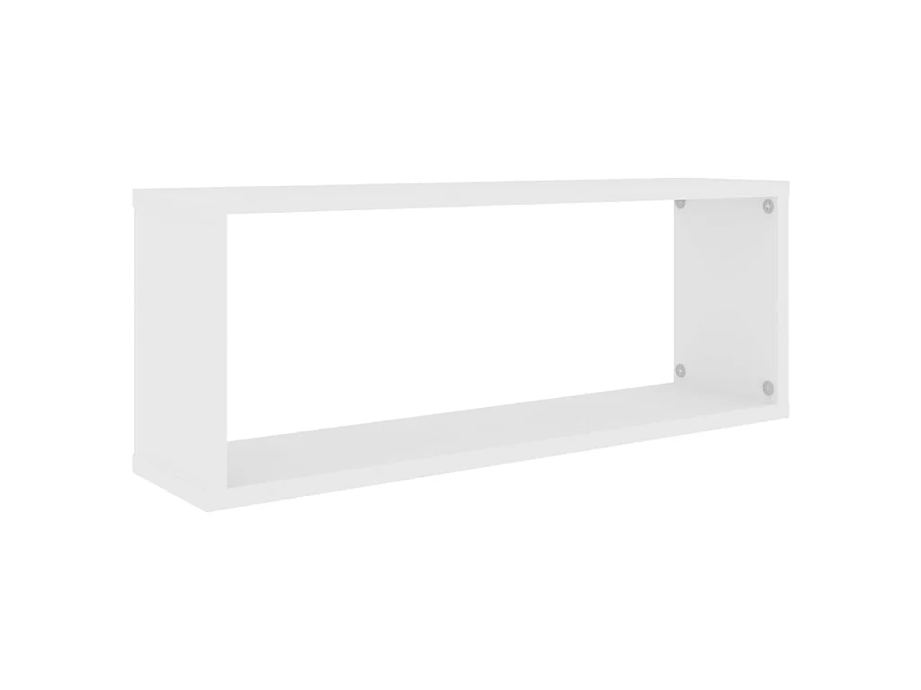 Étagères cube murales 6 pcs Blanc 60x15x23