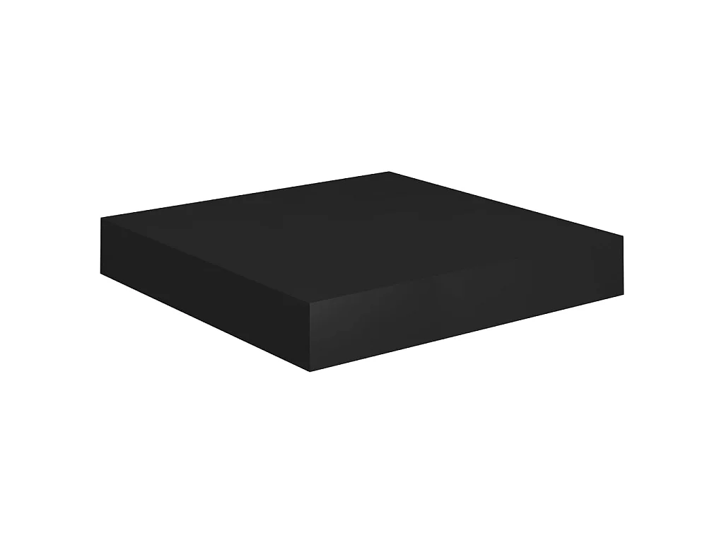 Étagère murale flottante Noir 23x23,5x3,8 MDF
