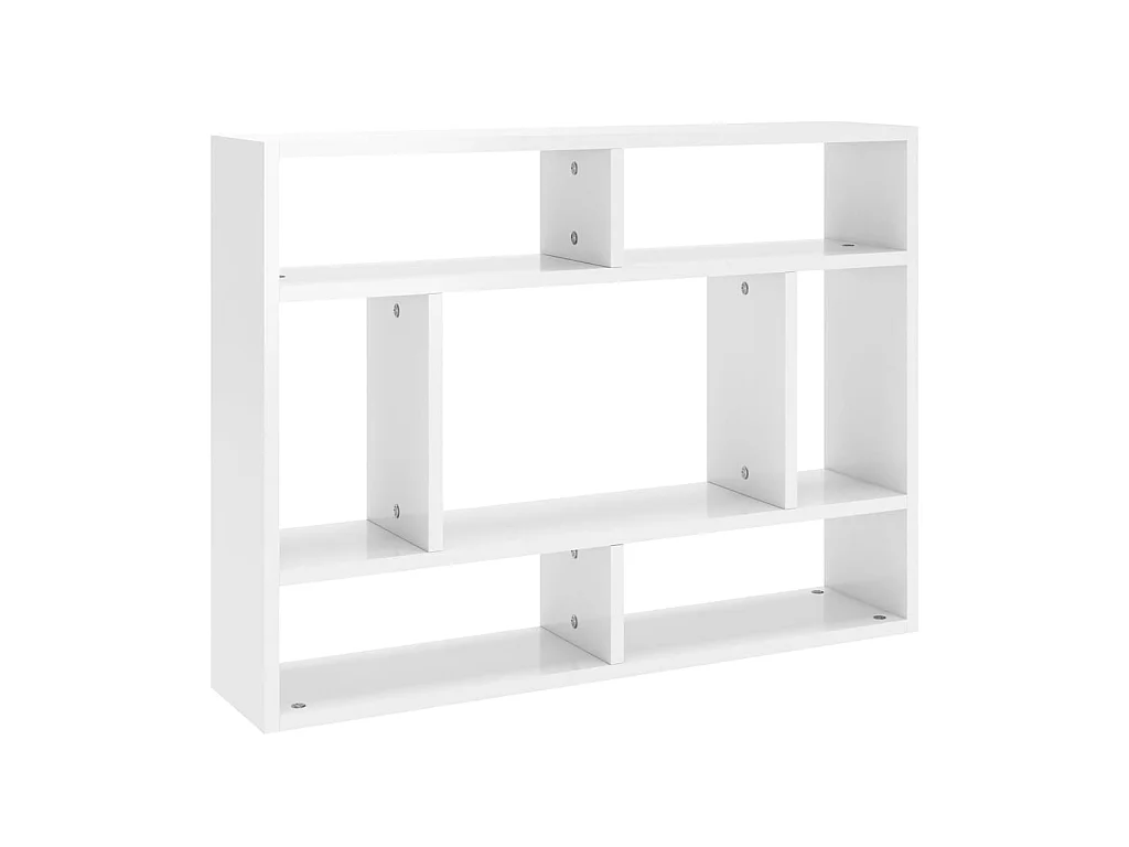 Étagère murale Blanc brillant 75x16x55