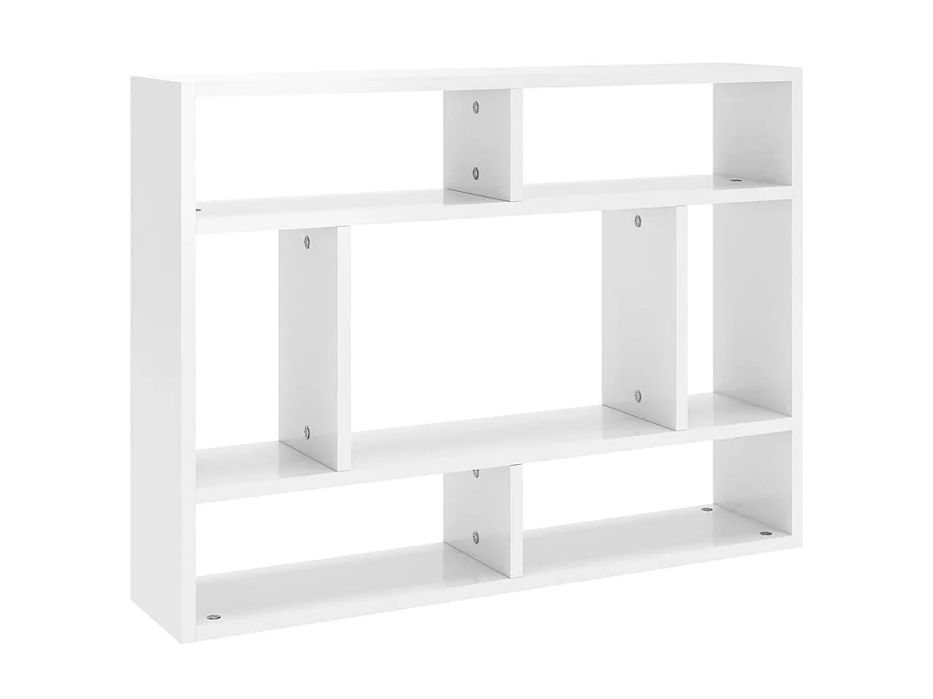 Étagère murale Blanc brillant 75x16x55