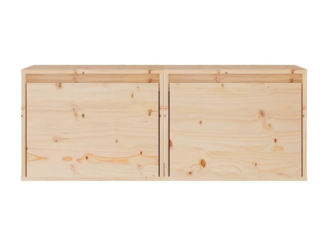 Armoires murales 2 pcs 45x30x35 Bois de pin massif