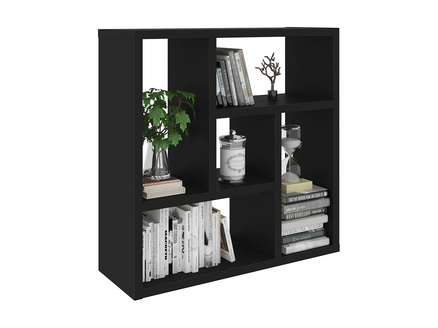 Étagère murale Noir 45,1x16x45,1