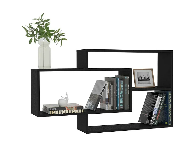 Étagères murales Noir 104x20x60