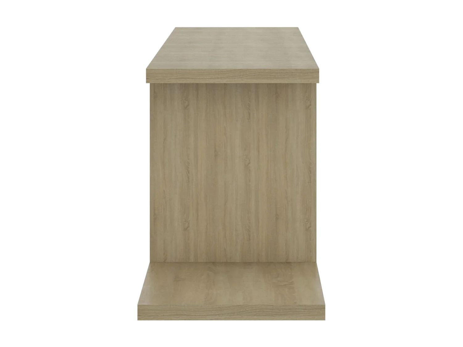 Étagère TV murale en bois Nokiz L125xH23xP18 - Adaptez à vos besoins-Chêne clair