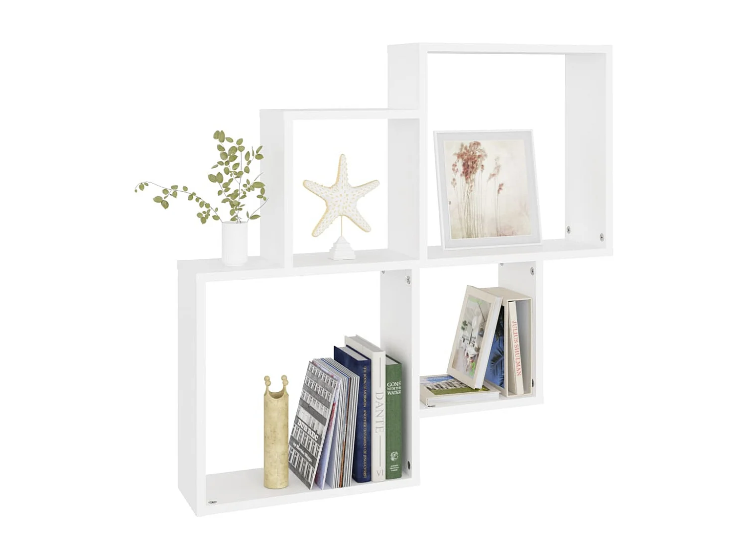 Étagère cube murale Blanc 80x15x78,5