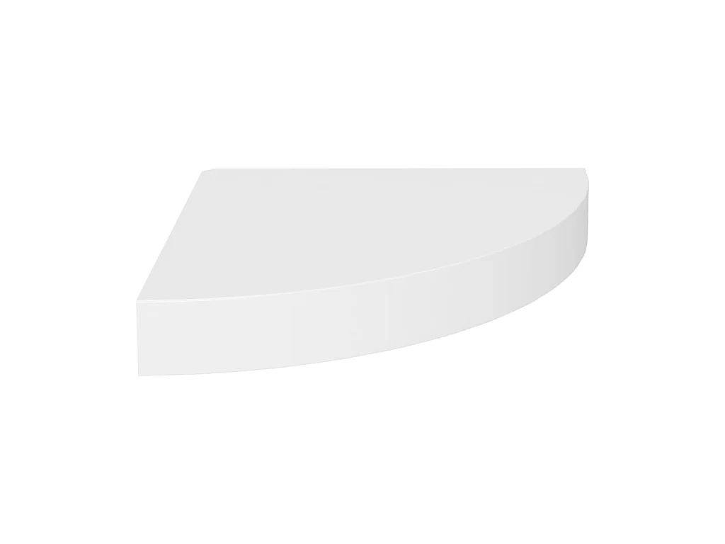 Hoekwandschap 35x35x3,8 cm MDF eikenkleurig en wit