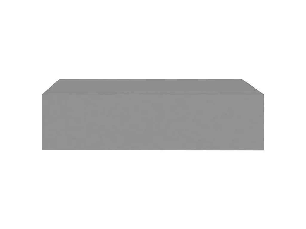 Étagères à tiroirs murales 2 pcs Gris 40x23,5x10 MDF