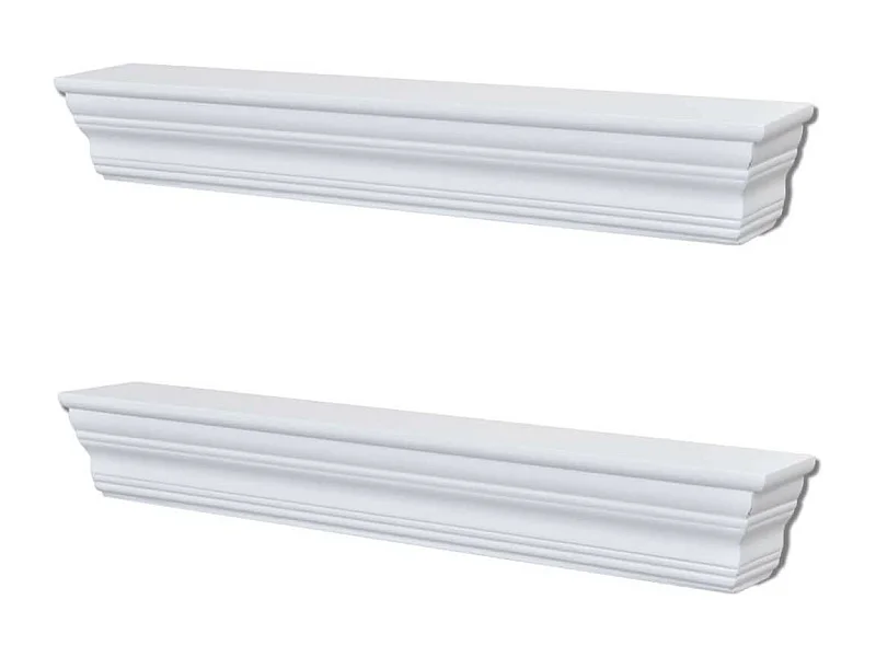 Étagères murales Aaliyah 2 pcs Blanc