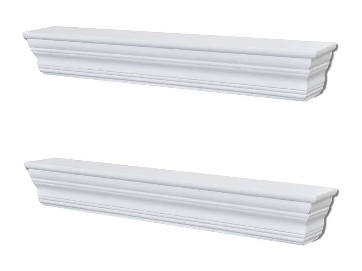 Étagères murales Aaliyah 2 pcs Blanc