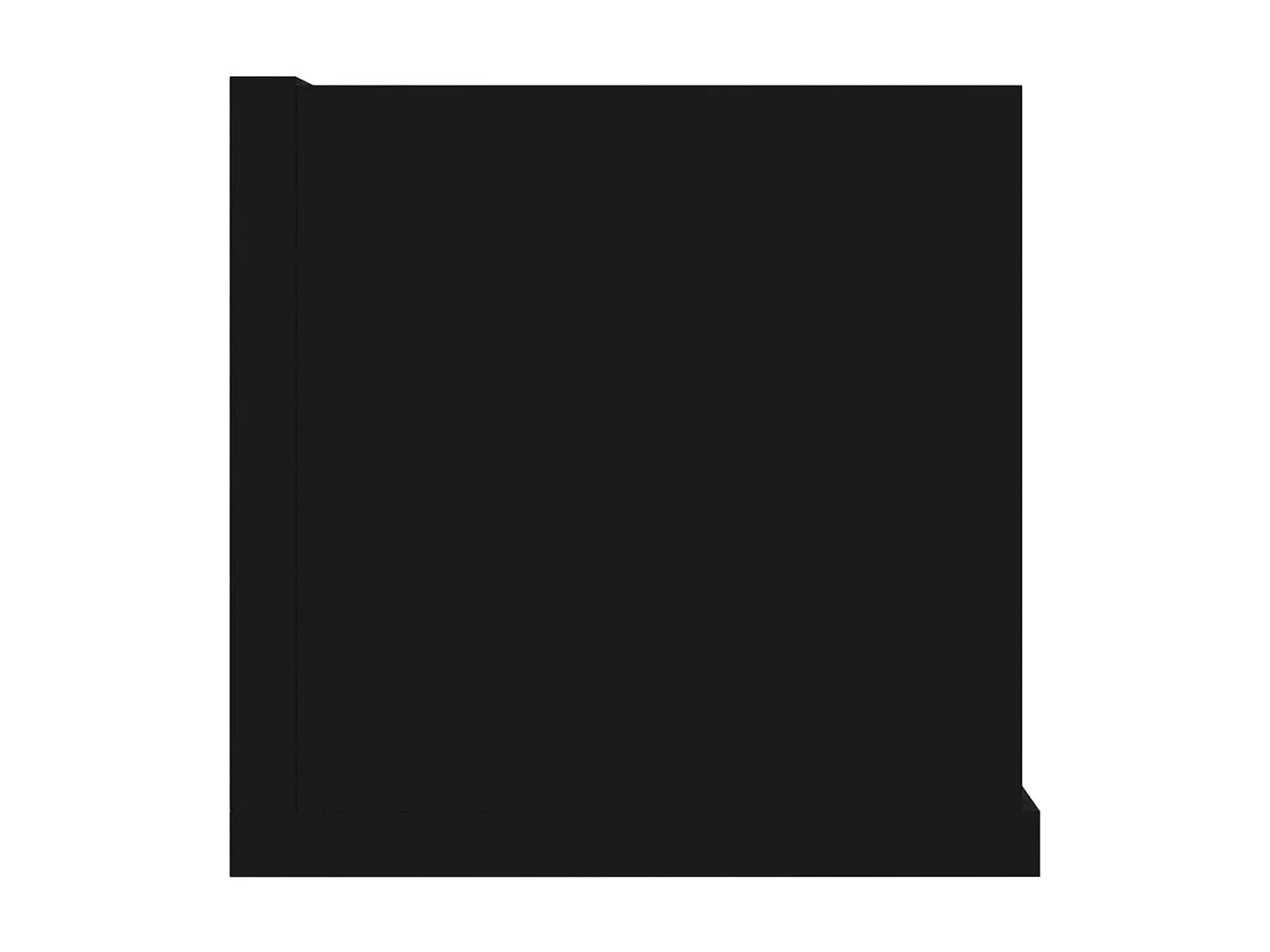 Étagère murale à CD Noir 100x18x18