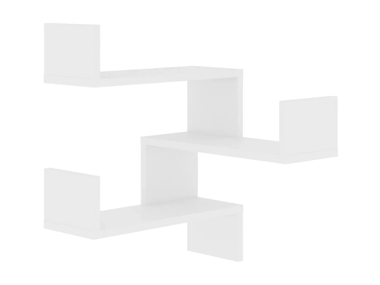Étagère murale d'angle Blanc 40x40x50