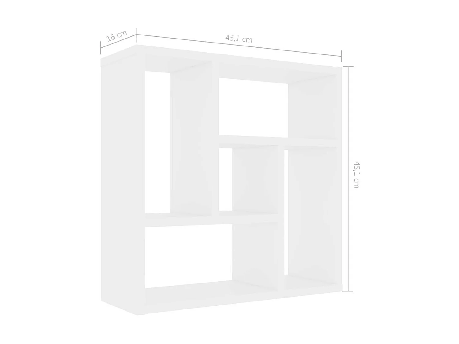 Étagère murale Blanc 45,1x16x45,1