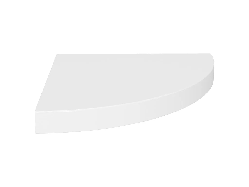Étagères d'angle flottantes 2 pcs Blanc 35x35x3,8 MDF