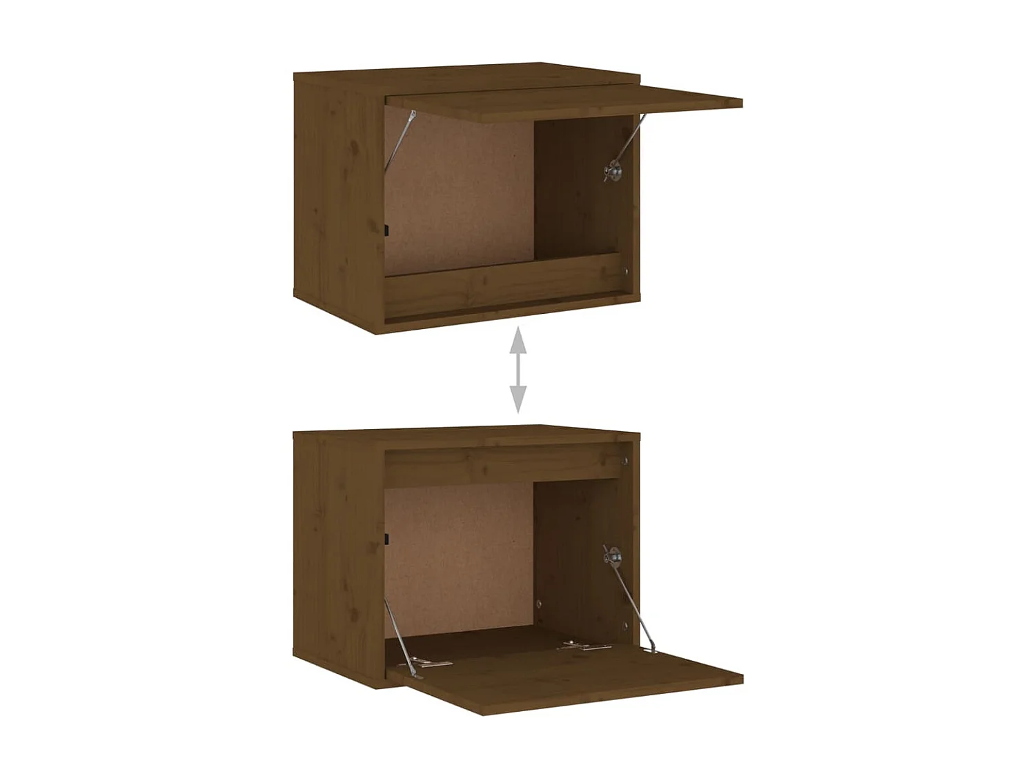 Armoire murale Marron miel 45x30x35 Bois de pin massif