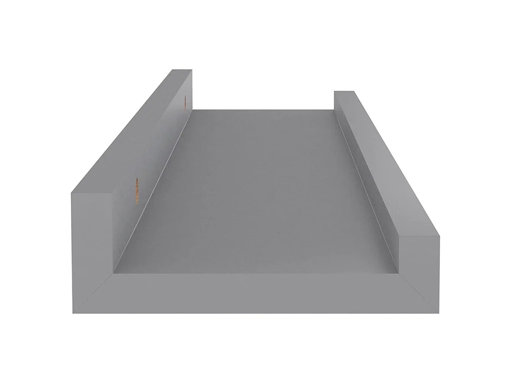 Étagères murales 4 pcs Gris 40x9x3