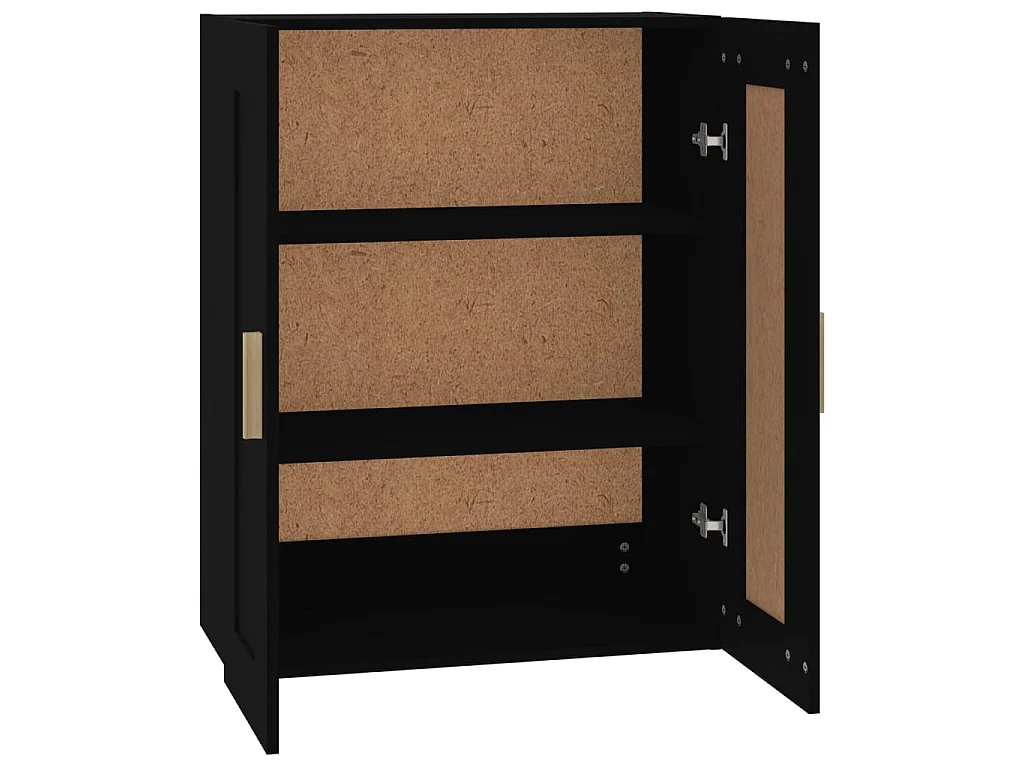 Armoire murale Noir 69,5x32,5x90 Bois d'ingénierie