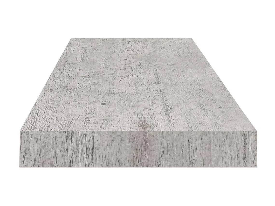 Étagères murales flottantes 4 pcs Gris béton 80x23,5x3,8 MDF
