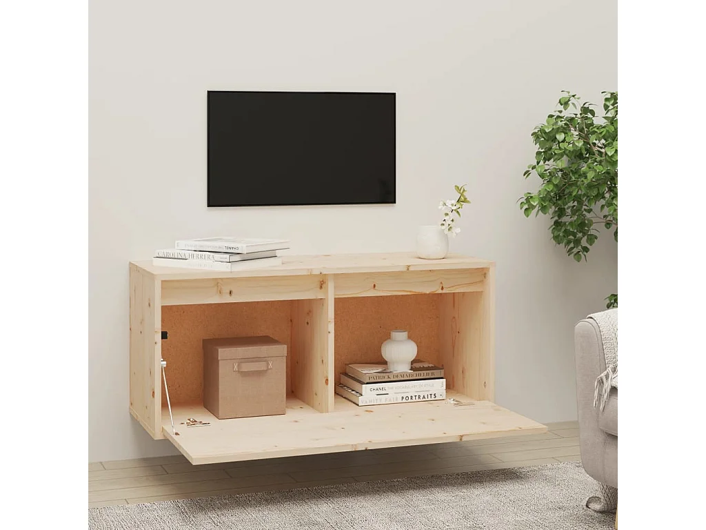 Armoire murale 80x30x35 Bois de pin massif Valok