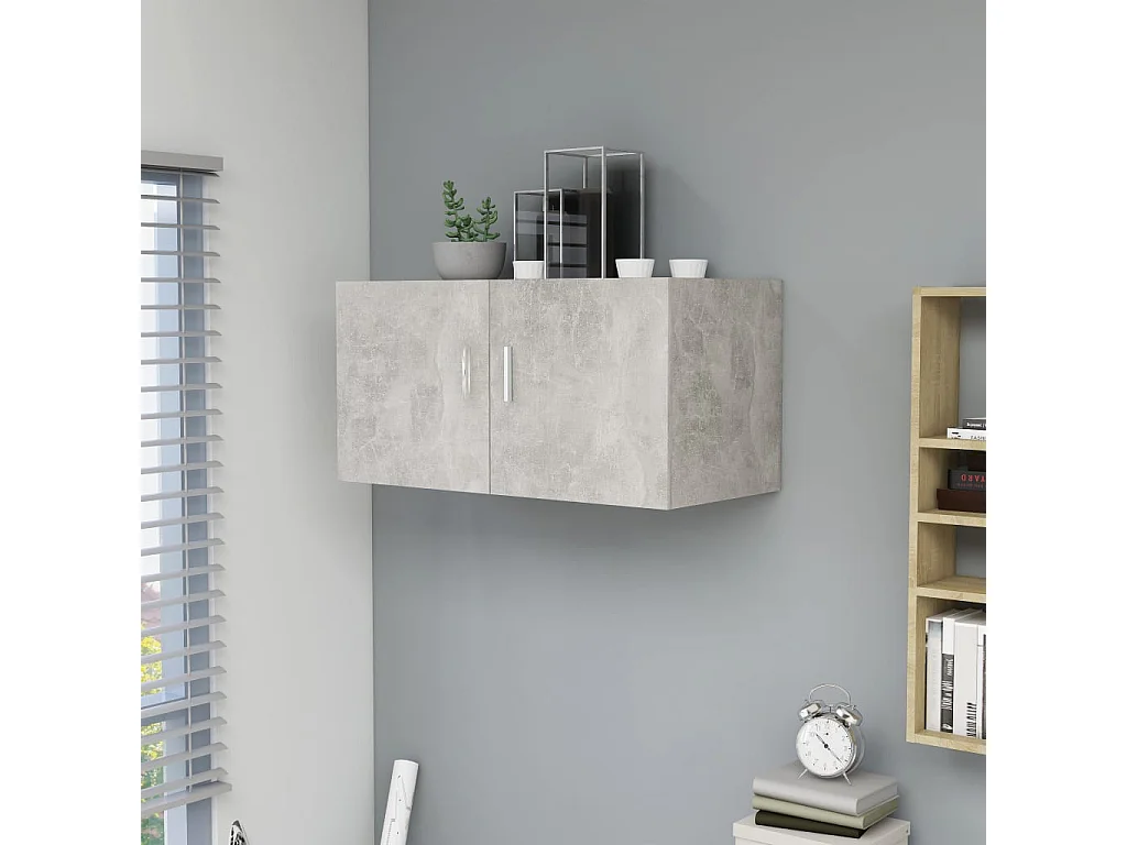 Armoire murale Gris béton 80x39x40