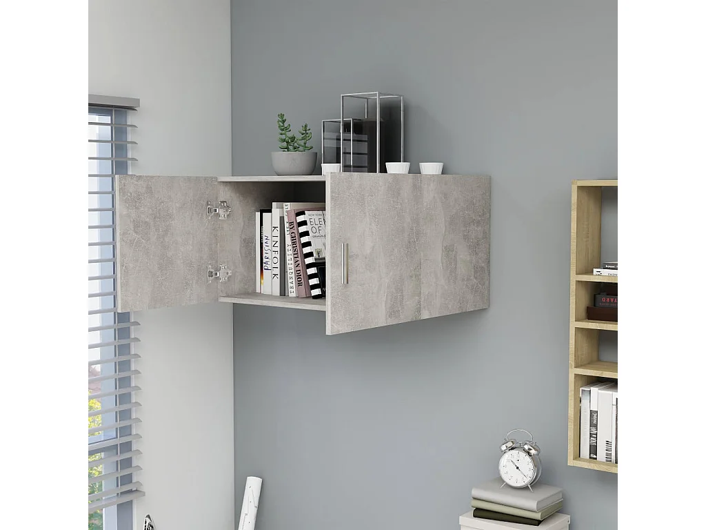 Armoire murale Gris béton 80x39x40
