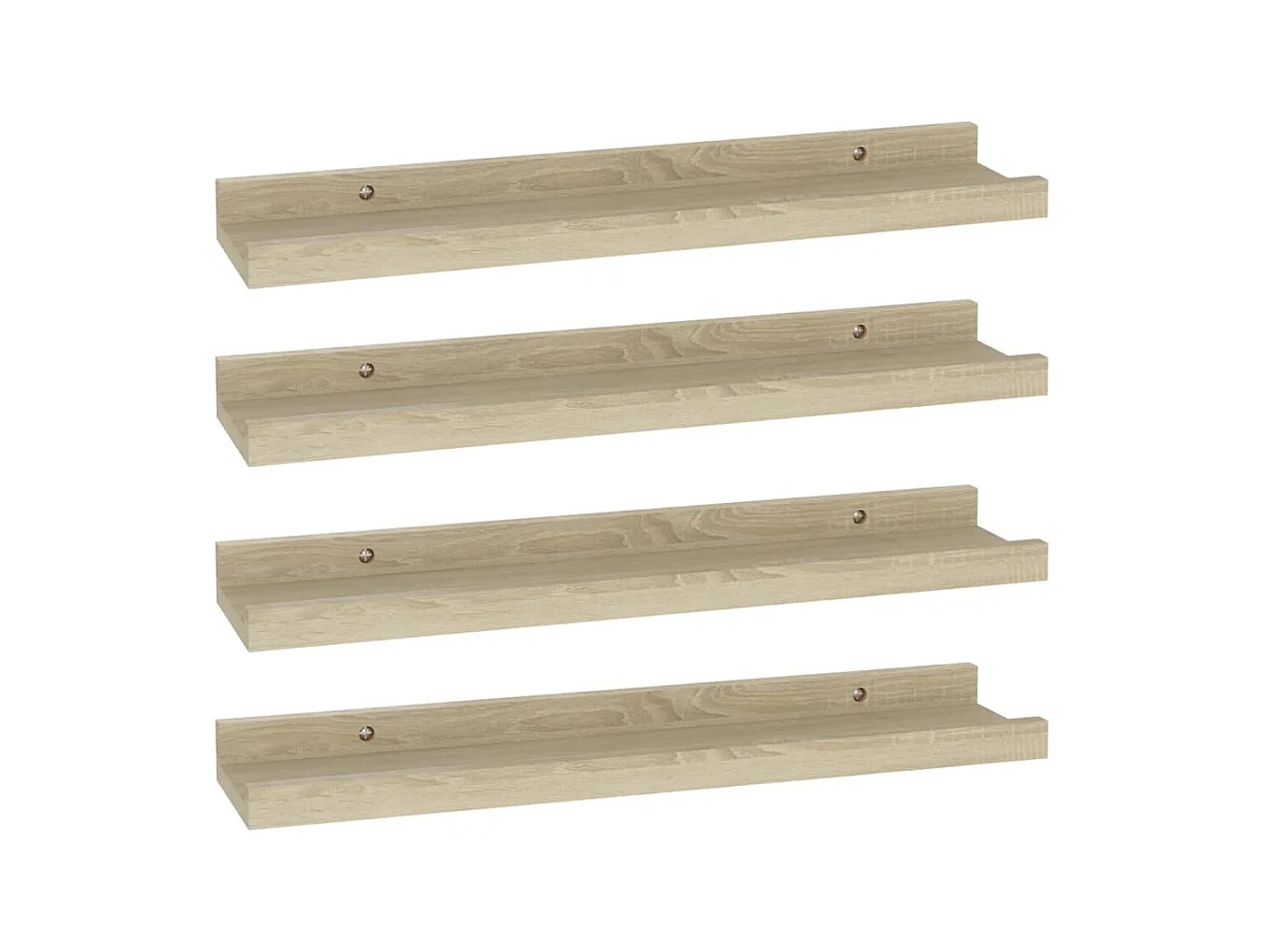 Étagères murales 4 pcs Chêne Sonoma 40x9x3