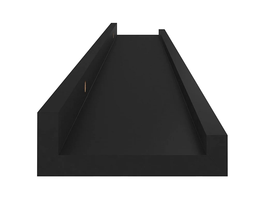 Étagères murales 4 pcs Noir 80x9x3