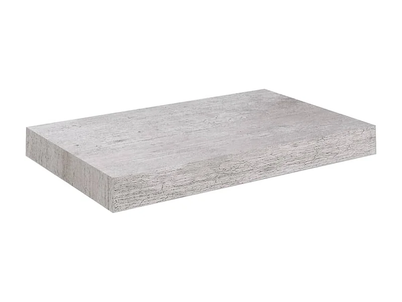 Étagère murale flottante Gris béton 23x23,5x3,8 MDF