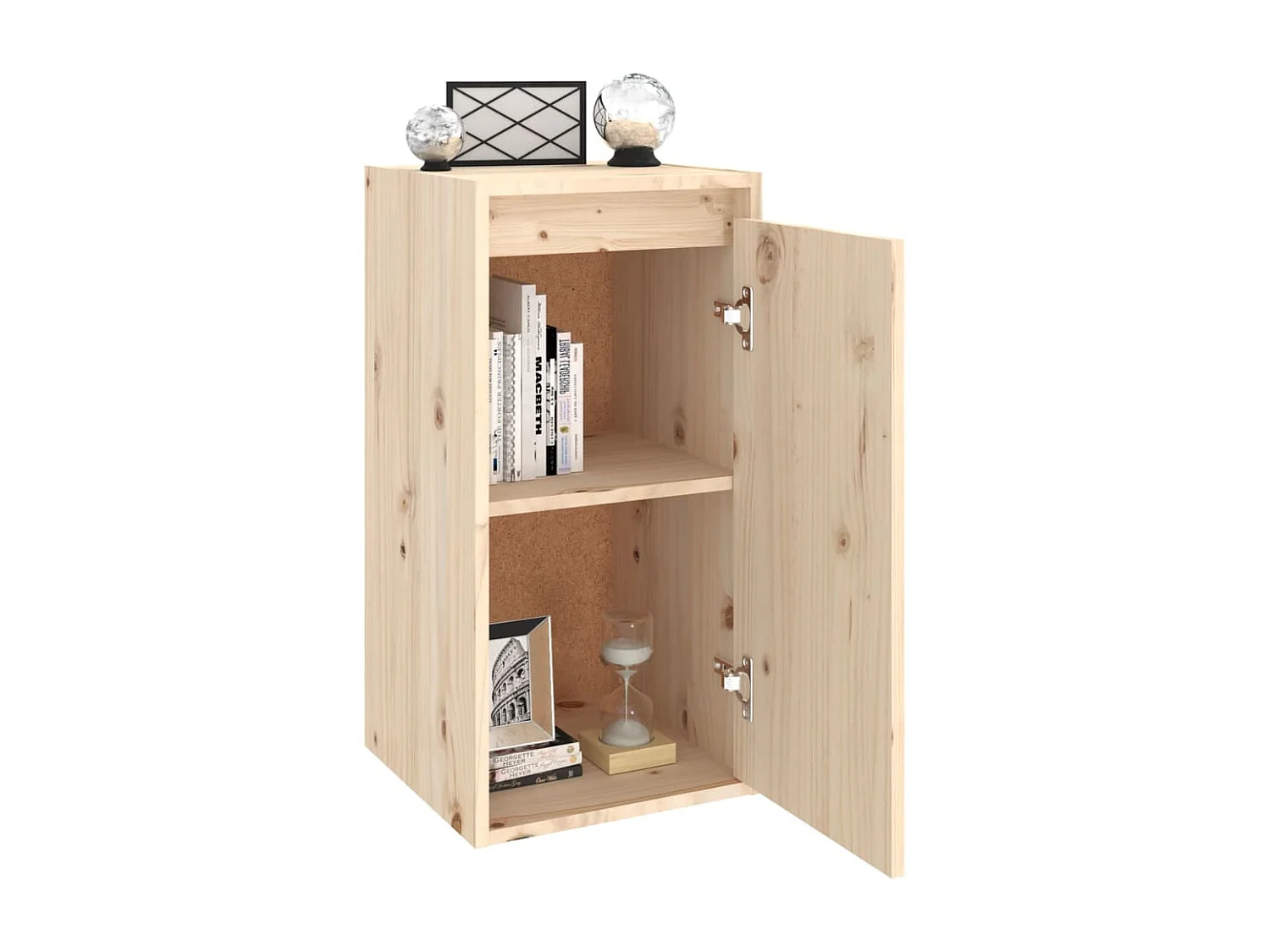 Armoires murales 2 pcs 30x30x60 Bois de pin massif