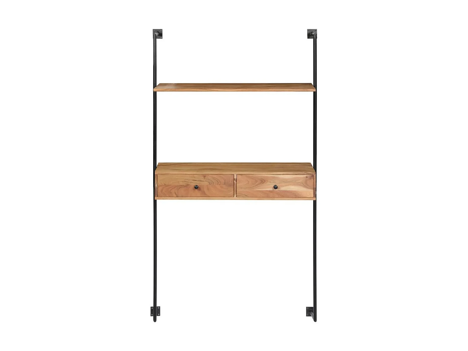 Bureau mural 90x40x170 Bois d'acacia solide