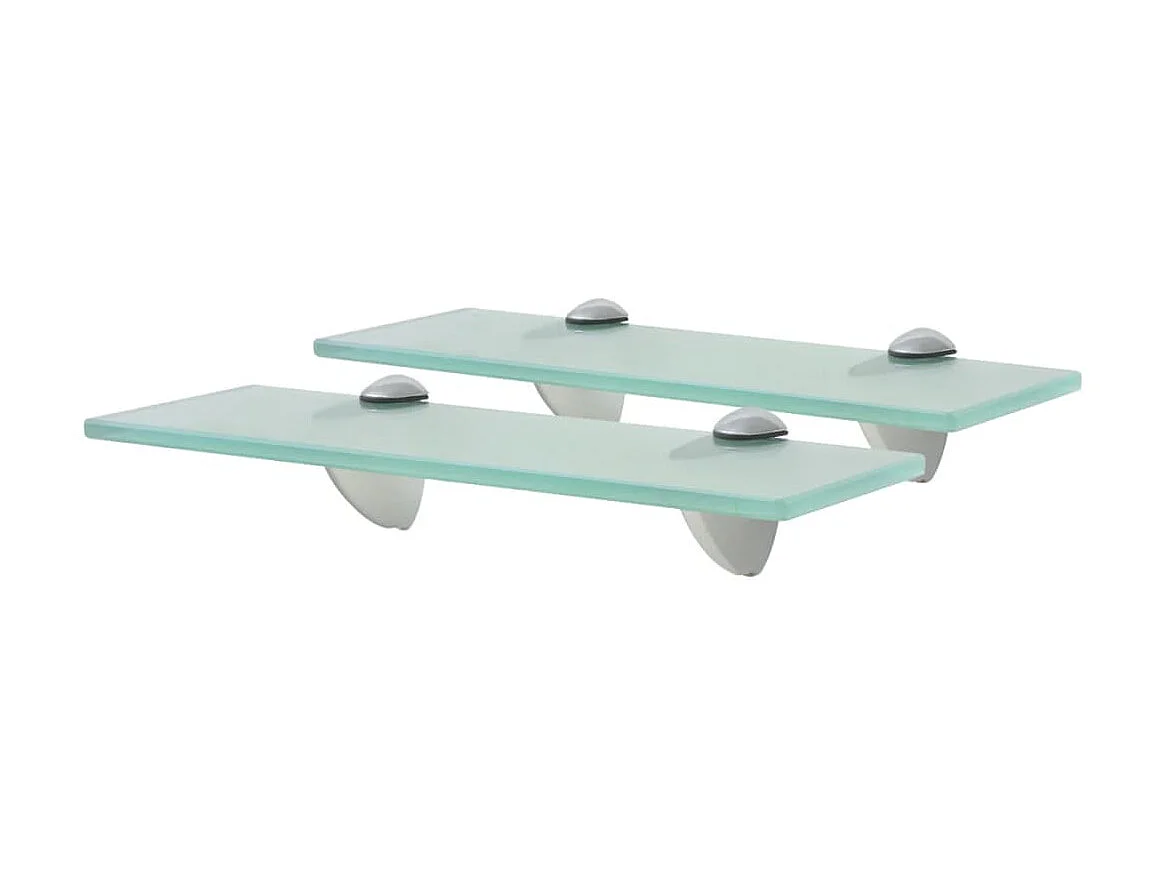 Étagères murales 2 pcs Verre 30x20 8 mm