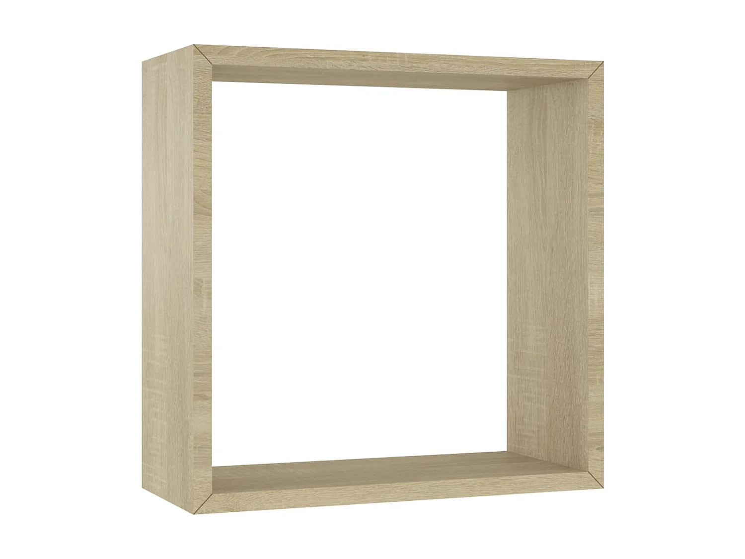 Étagères murales sous forme de cube 3 pcs Chêne sonoma