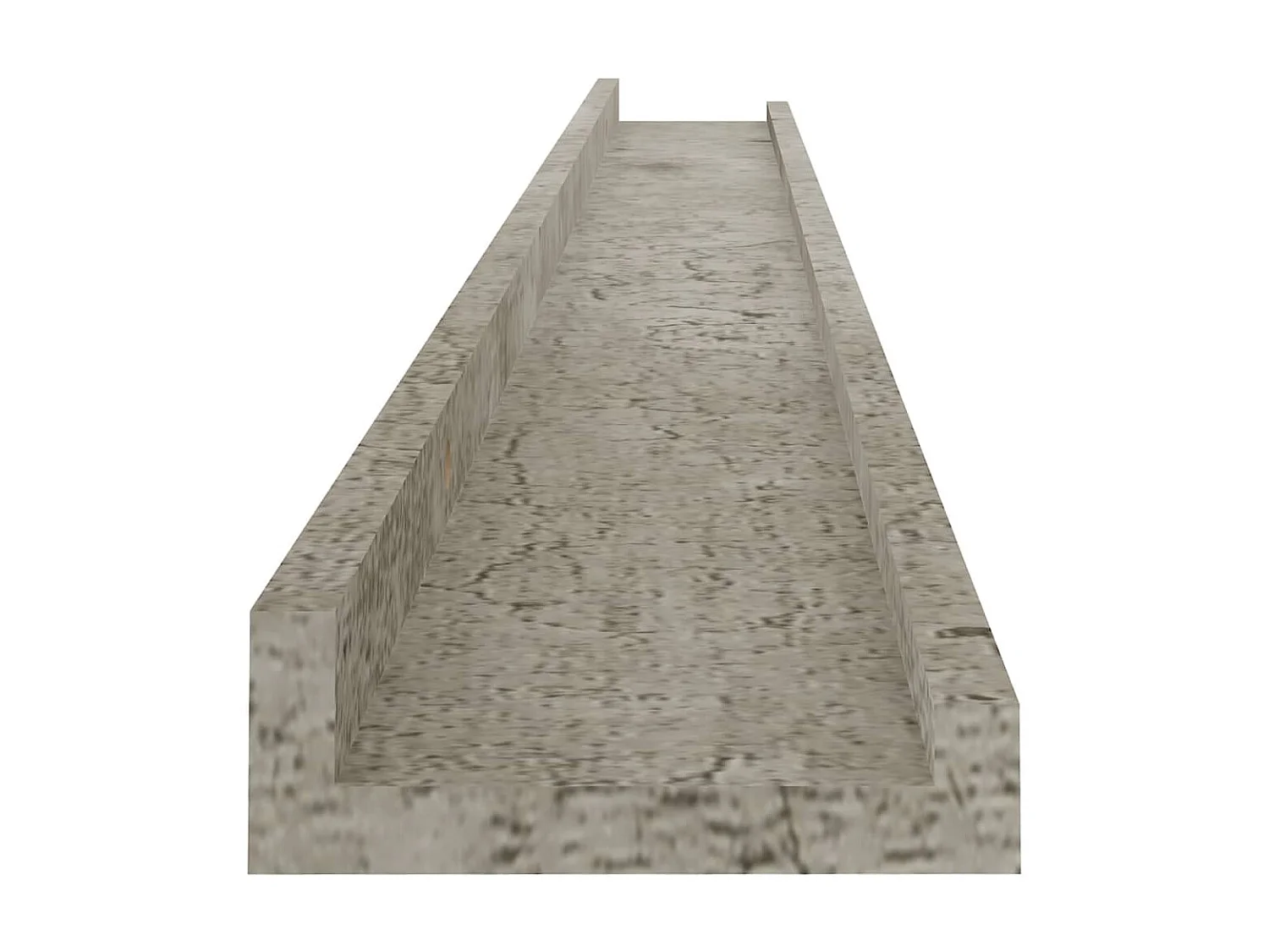 Étagères murales 4 pcs Gris béton 100x9x3