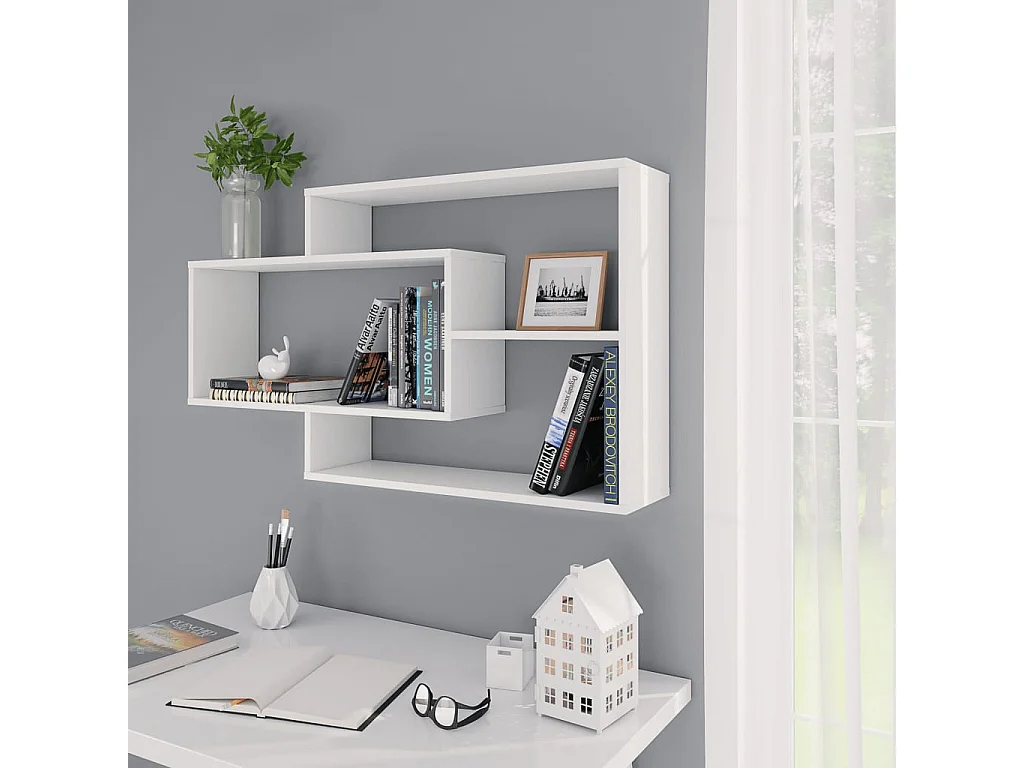 Étagères murales Blanc 104x20x60