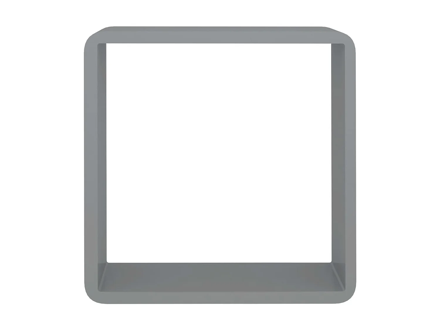 Étagères murales sous forme de cube 3 pcs Gris MDF 2