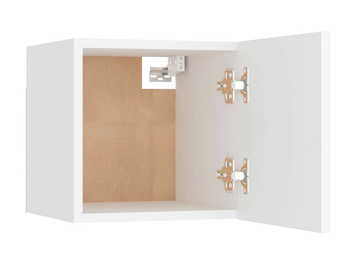 Étagère murale 4 pcs Blanc 30,5x30x30