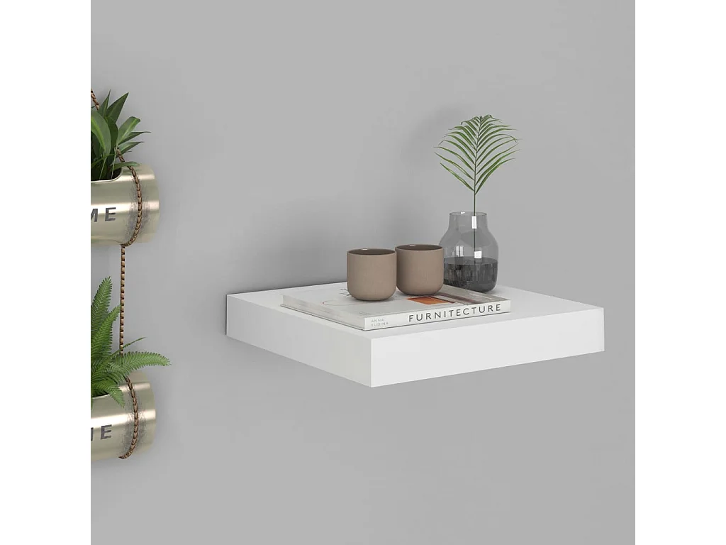 Étagère murale flottante Blanc 23x23,5x3,8 MDF