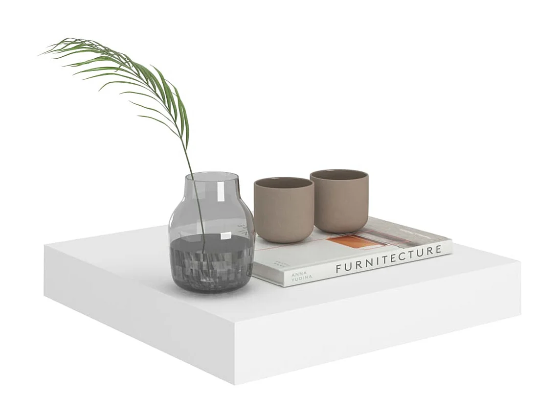 Étagère murale flottante Blanc 23x23,5x3,8 MDF