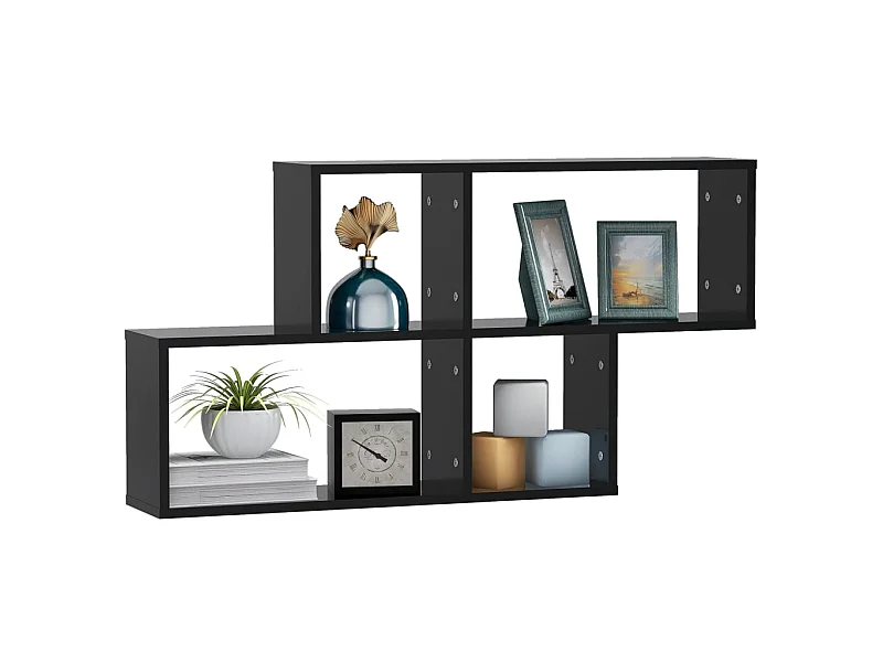 Étagère murale Noir 100x18x53