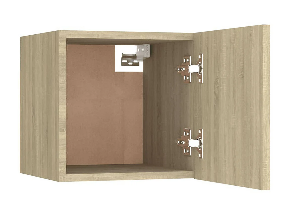 Étagère murale 4 pcs Chêne sonoma 30,5x30x30