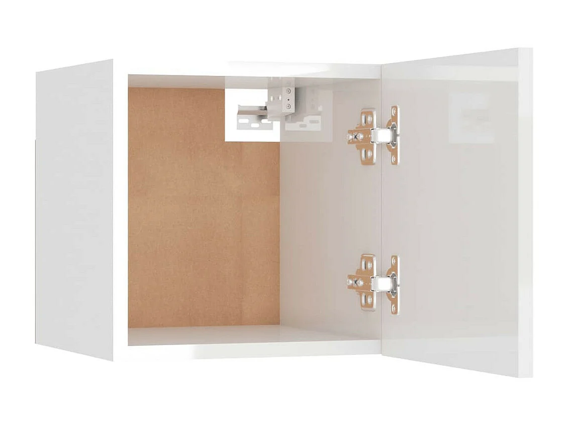 Étagère murale Blanc brillant 30,5x30x30