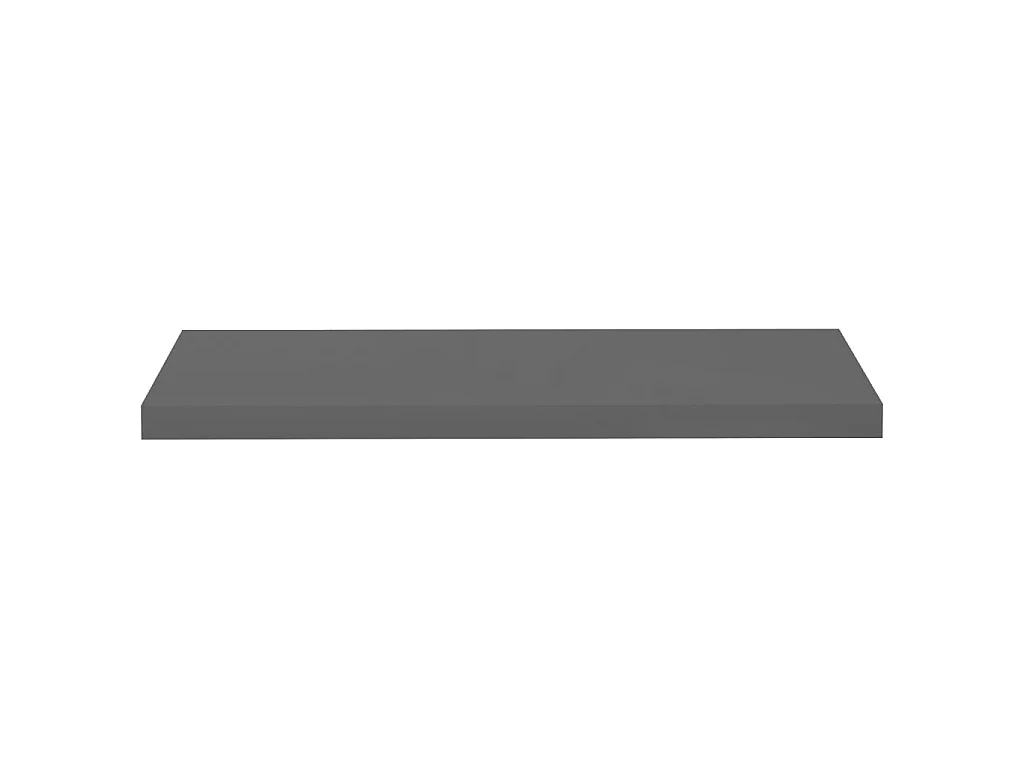 Étagère murale flottante Gris brillant 80x23,5x3,8 MDF